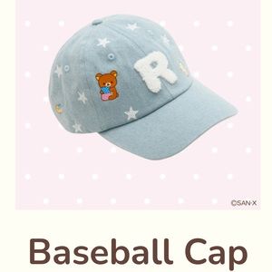 *NEW* Rilakkuma USA Tour  20th Anniversary Exclusive Denim Cap w/ Shopping Bag